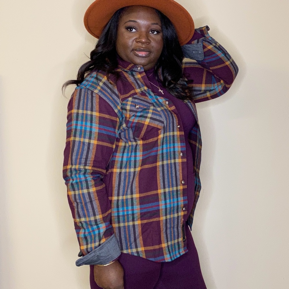 Plum flannel